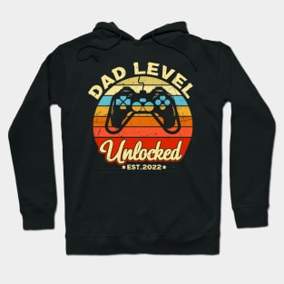 Dad Level Unlocked Est. 2022 Video Gamer Dad Funny Dad Gift Hoodie